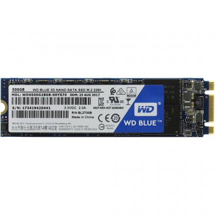 Жесткий диск Western Digital 500GB Blue (WDS500G2B0B)