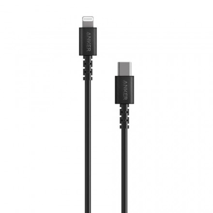 Кабель Anker PowerLine Select USB-C Lightning 3ft  A8612, чёрный