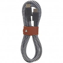 Кабель Native Union BELT-C-ZEB-2-NP Belt Cable, 1.2 м, зебра