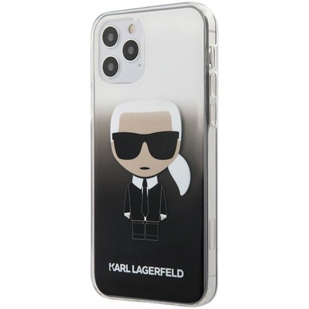 Чехол для смартфона Karl Lagerfeld ikonik gradient для iPhone 12 Pro Max, чёрный