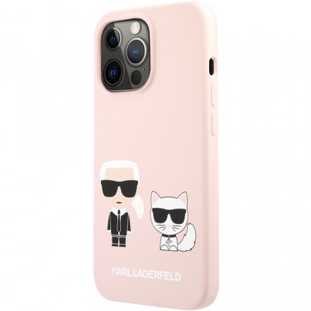 Чехол для смартфона Karl Lagerfeld Liquid Silicone Case для iPhone 13 Pro Max, светло-розовый