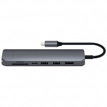 USB разветвитель Satechi Slim Multi-Port Adapter, серый космос (ST-UCSMA3M)