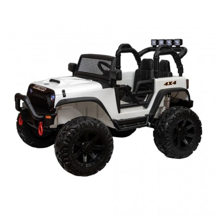 Детский электромобиль Toyland Jeep 12V 4х4 JC666 белый