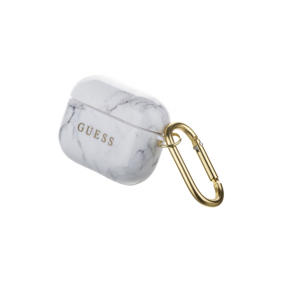 Чехол для наушников Guess CG Mobile белый мрамор Чехол для наушников Guess CG Mobile белый мрамор