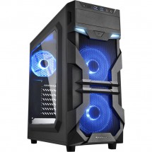 Корпус Sharkoon VG7-W blue led черный