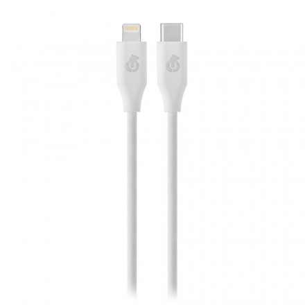 Кабель uBear Life (USB-C-Lightning), белый