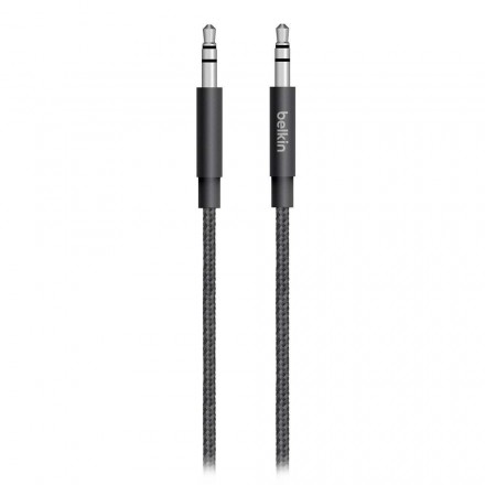 Кабель Belkin Mixit mini jack 3.5 мм 1.2 м, чёрный