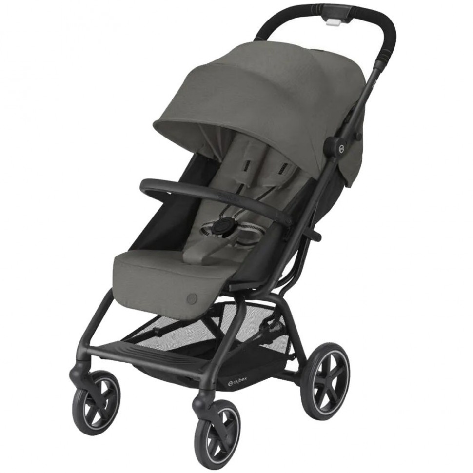 Детская коляска Cybex Eezy S+ 2 BLK Soho Grey с бампером Детская коляска Cybex Eezy S+ 2 BLK Soho Grey с бампером
