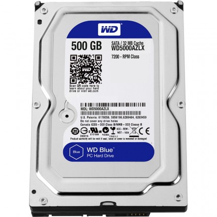 Внутренний HDD накопитель Western Digital 500GB 7200RPM 6GB/S 32MB WD5000AZLX