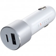 Зарядное устройство Satechi Car Charger 72W (USB Type-C), серебряный