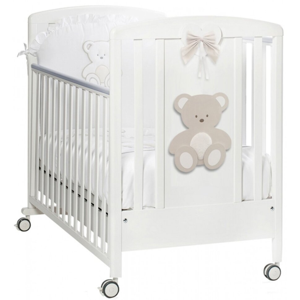 Детская кровать Italbaby Peluche, белый/крем Детская кровать Italbaby Peluche, белый/крем